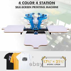 Preenex Silk Screen Printing Machine 4 21x17 Stations for 4 Color Printmaking