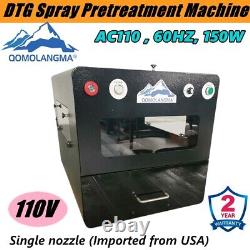 QOMOLANGMA 110V Spray Pretreatment Machine Single Nozzle DTG Pretreat Machine