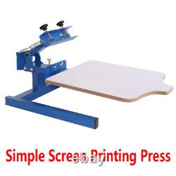 Removable Pallet T-shirt Printer 1 Color Simple Screen Printing Press