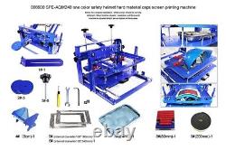 Safety Helmet Hard Material Caps Screen Printing Machine 1 Color