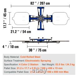 Screen Printing Machine, 4 Color 2 Station, 360° Rotatable Press, 21.2x17.7in