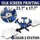 Screen Printing Machine 4 Color 2 Station T-shirt Silk Screen Press Equipment