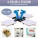 Screen Printing Machine 4 Silk Screen Stations For 4 Color T-shirt Printing More