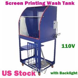 Screen Printing Machine Wash Tank Vertical Rinse Sink Washout Booth