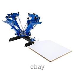 Screen Printing Press 4 Color 1 Station Screen Printing Machine Removable