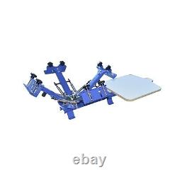 Silk Screen Printing Machine Printer Printing Press Equipment 4 Color 1 Station