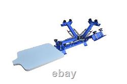 Silk Screen Printing Machine Printer Printing Press Equipment 4 Color 1 Station