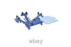 Silk Screen Printing Machine Printer Printing Press Equipment 4 Color 1 Station