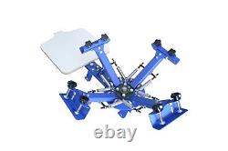 Silk Screen Printing Machine Printer Printing Press Equipment 4 Color 1 Station