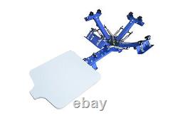 Silk Screen Printing Machine Printer Printing Press Equipment 4 Color 1 Station