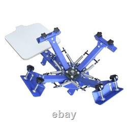 Silk Screen Printing Machine Printer Printing Press Equipment 4 Color 1 Station