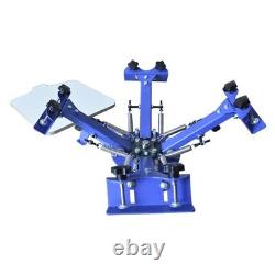 Silk Screen Printing Machine Printer Printing Press Equipment 4 Color 1 Station