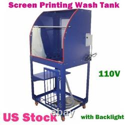 Silk Screen Printing Machine Wash Tank Vertical Rinse Sink Washout Booth-USA