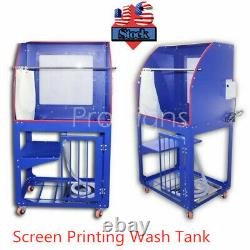 Silk Screen Printing Machine Wash Tank Vertical Rinse Sink Washout Booth-USA