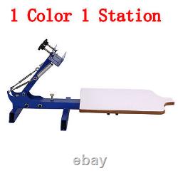 Single 1 Color 1 Station T-shirt Silk Screen Printing Machine Stainless Steel