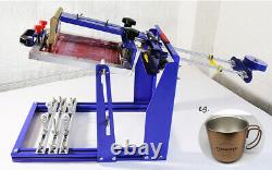 TECHTONGDA Curved Screen Printing Machine for Printing Cylindrical /Cone Type