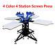 Techtongda Screen Printing Press 4 Color Double Rotary Silk Printer Diy Machine