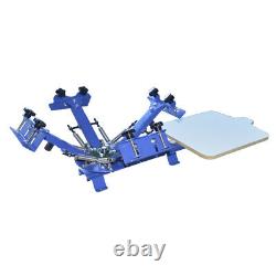 Table Type 4 Color 1 Station Screen Printing Press Machine Simple Shirt Printer
