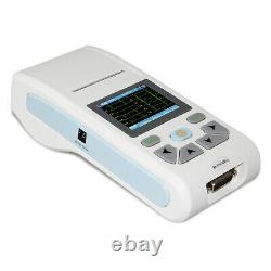 Touch screen 1 Channel 12 Lead ECG/EKG machine Electrocardiograph, software