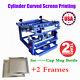 Usa Manual Cylinder Curved Screen Printing Press Machine For Cup / Mug / Bottle