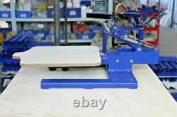 USED 1 Color Screen Printing Machine Incline Press Printer Pallet Adjustable