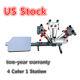 Us-4 Color 1 Station Silk Screen Printing Press Machine With Micro Registration