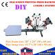 Us 4 Color 1 Station Silk Screen Printing Press Machine With Micro Registration