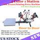 Us 4 Color 1 Station Silk Screen Printing Press Machine With Micro Registration