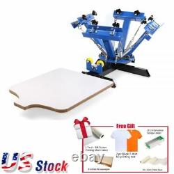 US 4 Color 1 Station T-shirt Silk Screen Printing Machine Printing Press machine