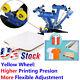 Us! 4 Color Silk Screen Printing Press Machine Screening Pressing Single Station