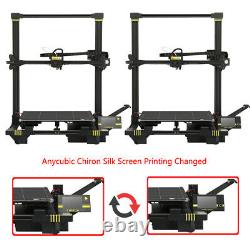 US ANYCUBIC 3D Printer Metal Chiron Dual Z-Axis UI TFT Screen 400400450mm PLA