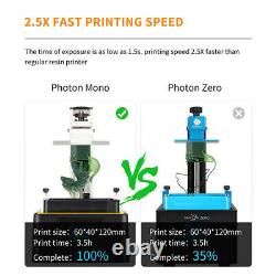 US Anycubic Photon Mono LCD Resin 3D Printer 405nm UV Light-Cure 2.8TFT Screen