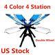 Us Stock 4 Color 4 Station Silk Screen Printing Machine T-shirt Printer 2 Wheel