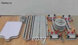 US STOCK Manual 4 Color 4 Station Screen Printing Machine Micro Registration