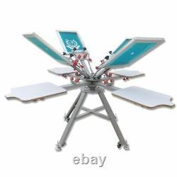 US Silk Screen Printing Press Machine 4 Color 4 Station with Micro Registration