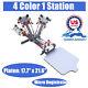Us Stock 4 Color 1 Station Silk Screen Printing Machine With Micro Registration