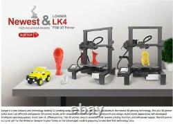 Used Longer LK4 3D Printer 2.8'' Touch Screen DIY Kit 220x220x250mm Printing