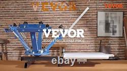 VEVOR 4 Color 2 Station Silk Screen Printing Machine Press Equipment T-Shirt DIY