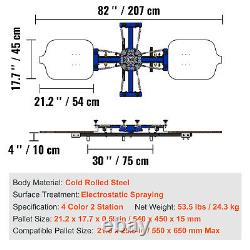 VEVOR 4 Color 2 Station Silk Screen Printing Machine Press Equipment T-Shirt DIY