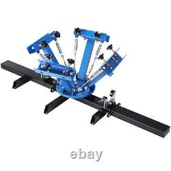 VEVOR 4 Color 2 Station Silk Screen Printing Machine Press Equipment T-Shirt DIY