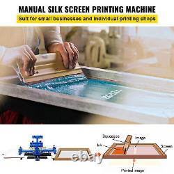 VEVOR 4 Color 4 Station Silk Screen Printing Machine Carousel Printer Pressing