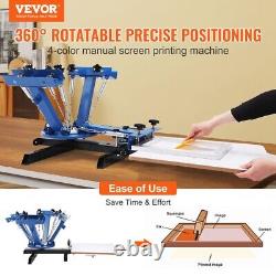 VEVOR Screen Printing Machine Screen Printing Press 360° Silk for T-Shirt DIY